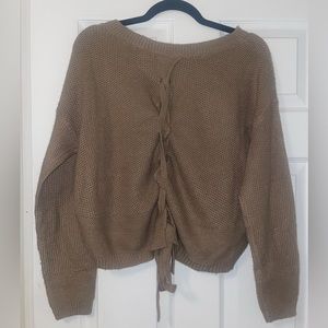 small tie back sweater from SHEIN
